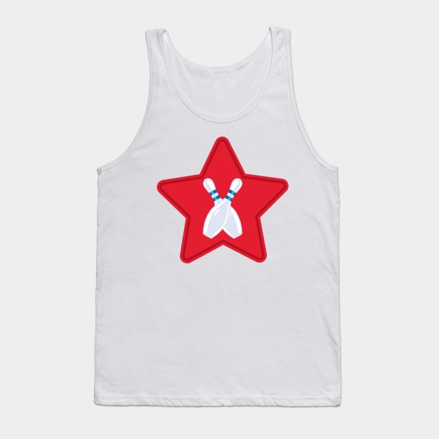 Bowling Star Tank Top by SWON Design